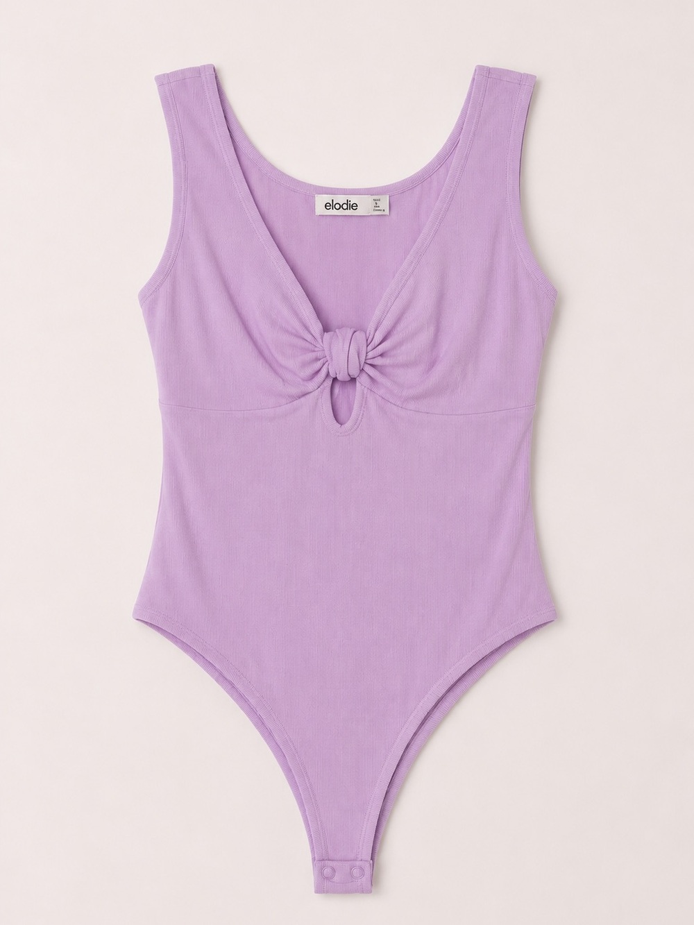NWT New Nordstrom Elodie Lavender Purple Bodysuit with Knot Detail Large L